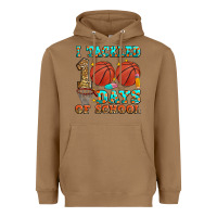 Toasted Coconut i tackled 100 days of school basketball Heavyweight Hoodie - Zillion Design Studio