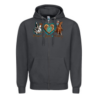 Smoke peace love cowboy Zipper Hoodie - texasbilliewilder