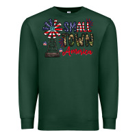 Sports Green small town america Premium Sweatshirt - CowhideDigitalArt