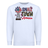 White small town america Premium Sweatshirt - CowhideDigitalArt
