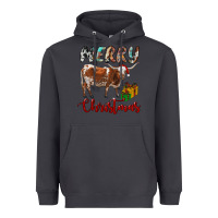 Smoke Texas Longhorn Merry Christmas Heavyweight Hoodie - RanaPortraitStore