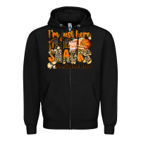 Black im just here for the snacks basketball sister Zipper Hoodie - Zillion Design Studio