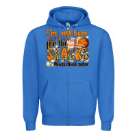 True Royal im just here for the snacks basketball sister Zipper Hoodie - Zillion Design Studio