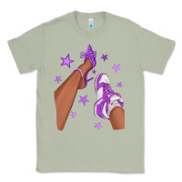 Matcha Purple Afro Girl Sneakers and Heels Classic Tee - texasbilliewilder