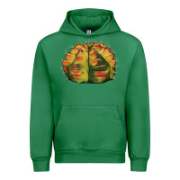 Emerald Gymnocalycium Variegated Cactus Urban Hoodie - LillyAllenDesigns