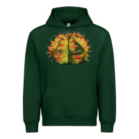 Forest Green Gymnocalycium Variegated Cactus Urban Hoodie - LillyAllenDesigns