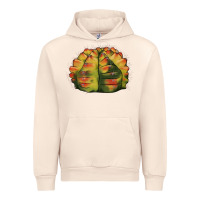 Sandshell Gymnocalycium Variegated Cactus Urban Hoodie - LillyAllenDesigns