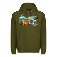 Army Green American football coffee Premium Hoodie - Jasminsmagicworld