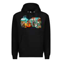 Black American football coffee Premium Hoodie - Jasminsmagicworld