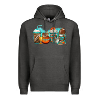 Charcoal Heather American football coffee Premium Hoodie - Jasminsmagicworld