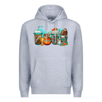 Heather Grey American football coffee Premium Hoodie - Jasminsmagicworld