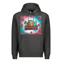 Charcoal Heather teacher life Premium Hoodie - AdoDesignShop