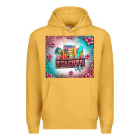 Mustard teacher life Premium Hoodie - AdoDesignShop