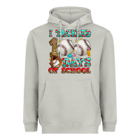 Moon Dust i tackled 100 days of school baseball Heavyweight Hoodie - Zillion Design Studio
