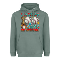 Sage i tackled 100 days of school baseball Heavyweight Hoodie - Zillion Design Studio