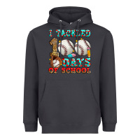 I Tackled 100 Days Of School Baseball Heavyweight Hoodie | Teevron