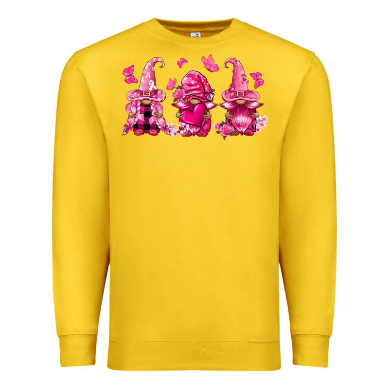 Breast Cancer Gnomies Premium Sweatshirt by FaDigitalArtStudio | Teevron