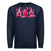 Navy breast cancer gnomies Premium Sweatshirt - FaDigitalArtStudio