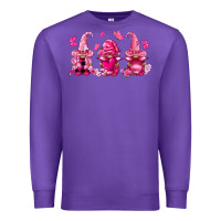 Purple breast cancer gnomies Premium Sweatshirt - FaDigitalArtStudio