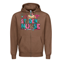 Chestnut student nurse Zipper Hoodie - Zillion Design Studio