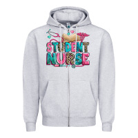 Heather Grey student nurse Zipper Hoodie - Zillion Design Studio