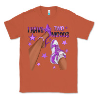 Copper Purple I Have Two Moods Afro Girl Sneakers Classic Tee - texasbilliewilder