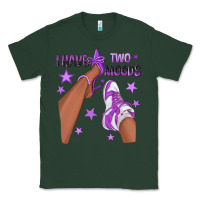 Sports Green Purple I Have Two Moods Afro Girl Sneakers Classic Tee - texasbilliewilder