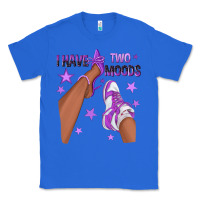 True Royal Purple I Have Two Moods Afro Girl Sneakers Classic Tee - texasbilliewilder