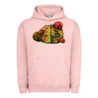 Pigment Salmon Gymnocalycium Variegated Cactus Urban Hoodie - LillyAllenDesigns