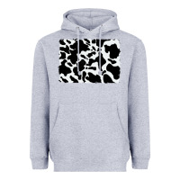 Heather Grey distressed cowhide pattern Heavyweight Hoodie - RanaPortraitStore