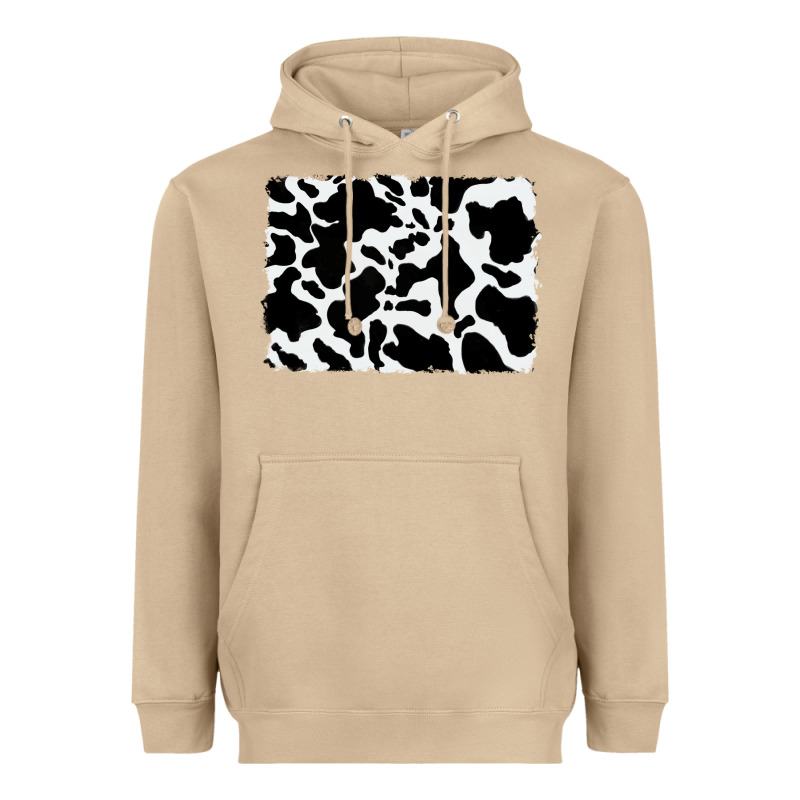 Distressed Cowhide Pattern Heavyweight Hoodie by RanaPortraitStore | Teevron