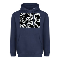 Navy distressed cowhide pattern Heavyweight Hoodie - RanaPortraitStore