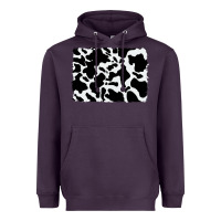 Plum distressed cowhide pattern Heavyweight Hoodie - RanaPortraitStore