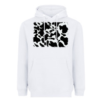 White distressed cowhide pattern Heavyweight Hoodie - RanaPortraitStore
