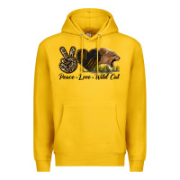 Lemon Peace Love Wild Cat Head Premium Hoodie - LillyAllenDesigns