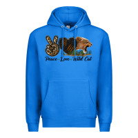 True Royal Peace Love Wild Cat Head Premium Hoodie - LillyAllenDesigns