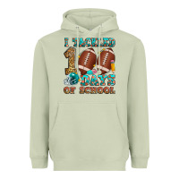 Matcha i tackled 100 days of school american football Heavyweight Hoodie - Zillion Design Studio