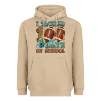 Mushroom i tackled 100 days of school american football Heavyweight Hoodie - Zillion Design Studio