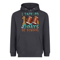 Smoke i tackled 100 days of school american football Heavyweight Hoodie - Zillion Design Studio