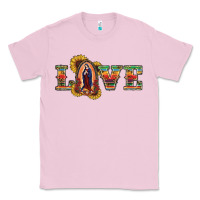 Bubblegum Pink Love Lady Of Guadalupe Classic Tee - RanaPortraitStore