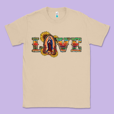 Love Lady Of Guadalupe Classic Tee Designed By Ranaportraitstore