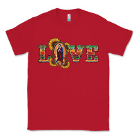 Red Love Lady Of Guadalupe Classic Tee - RanaPortraitStore