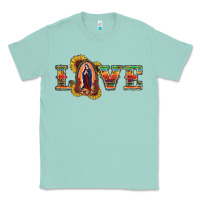 Seafoam Love Lady Of Guadalupe Classic Tee - RanaPortraitStore