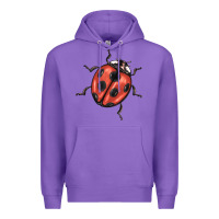 Purple ladybug Premium Hoodie - BarkalooDesign