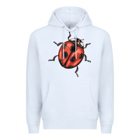 White ladybug Premium Hoodie - BarkalooDesign