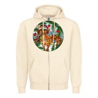 Sandshell Dachshund Christmas Tree Zipper Hoodie - RanaPortraitStore