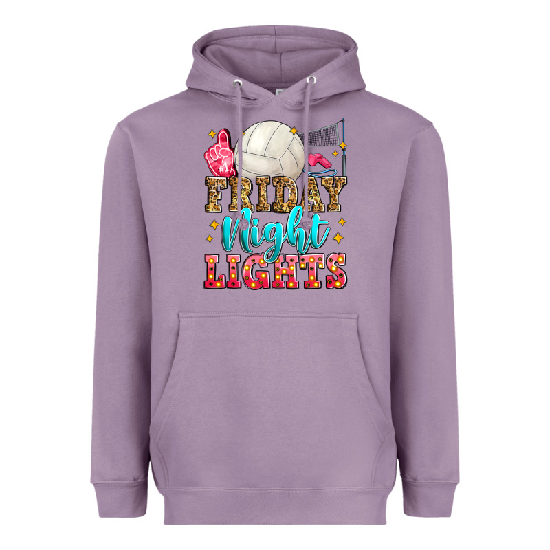 Friday Night Lights Volleyball Heavyweight Hoodie by Zillion Design Studio | Teevron