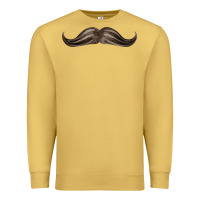 Antique Gold brown moustache fa element Premium Sweatshirt - FaDigitalArtStudio