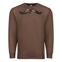 Chestnut brown moustache fa element Premium Sweatshirt - FaDigitalArtStudio