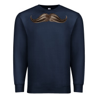 Navy brown moustache fa element Premium Sweatshirt - FaDigitalArtStudio